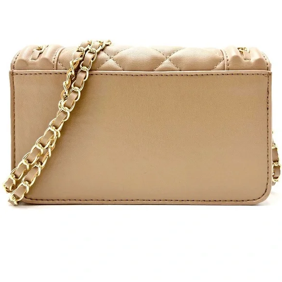 Valentino Taupe Crossbody Quilted Thin Strap NWT - Picture 5 of 10